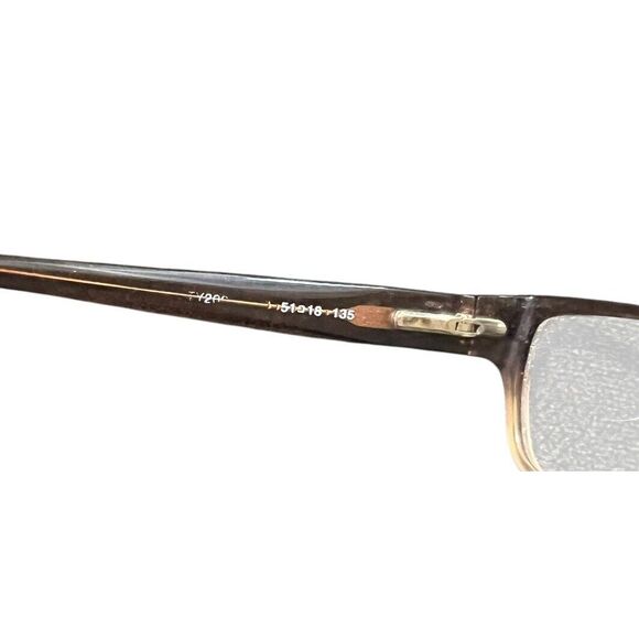 Pre-owned Tory Burch  Brown Tortoise Brown Eyeglass Frame 51-18-135 - Picture 6 of 6